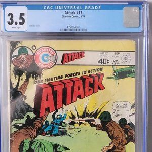 GRADED AND SEALED, RARE, VINTAGE 1979 ATTACK COMIC BOOK, ISSUE #17!!!
